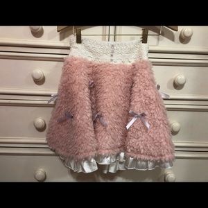 Kawaii fuzzy skirt with hidden shorts